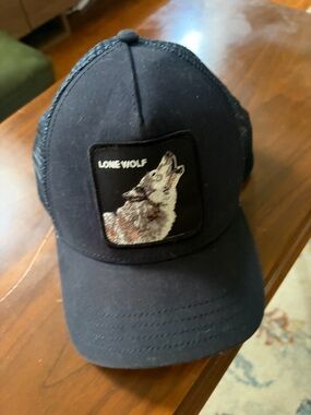 Goorin Bros Navy Trucker Cap with Branded Interior Label